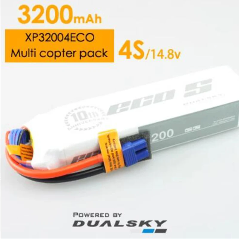 

DUALSKY Battery XP32000ECO 3200mAh,2S/3S/4S/5S/6S 25C/4C Model-aircraft