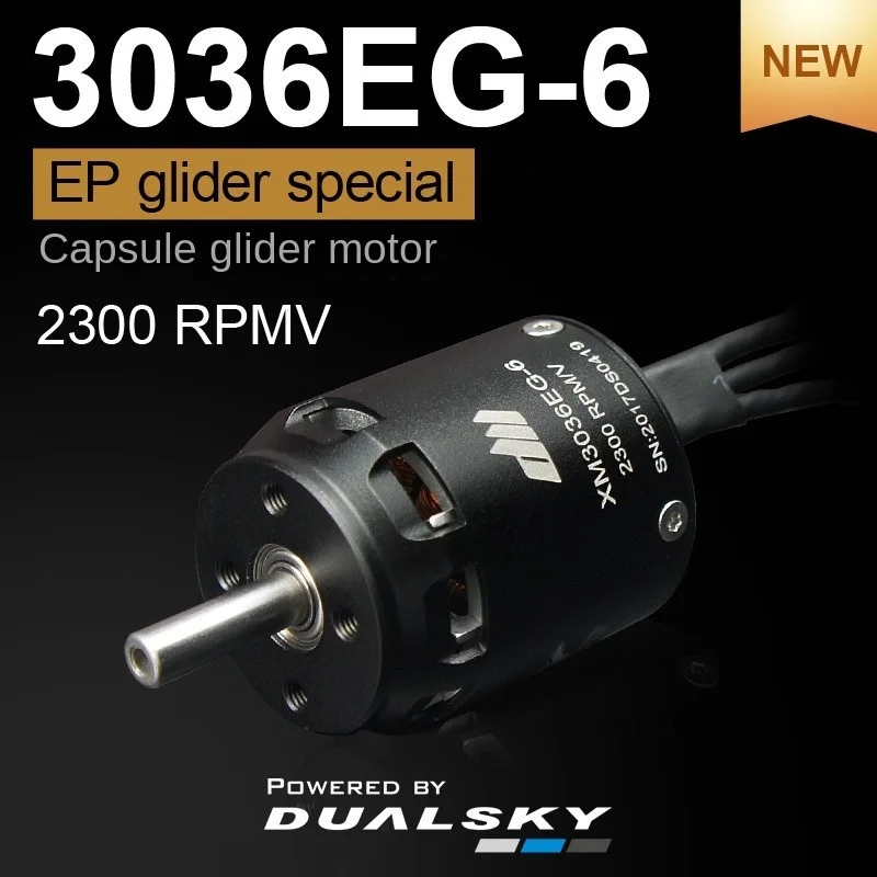 Moteur RC 1900KV posé sur fond noir, mettant en valeur son design compact.