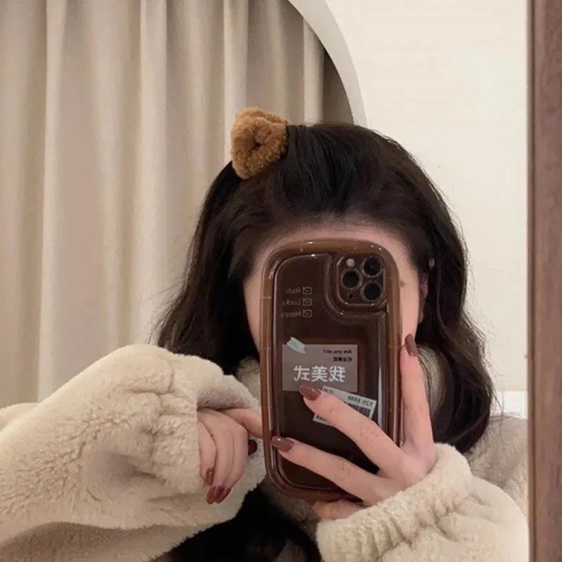 Plush Cat Ear Shaped Hair Clip for Ladies, Sweet and Cute Duck Beak Hair Clip, Fashionable  Hair  Accessory  Creativity