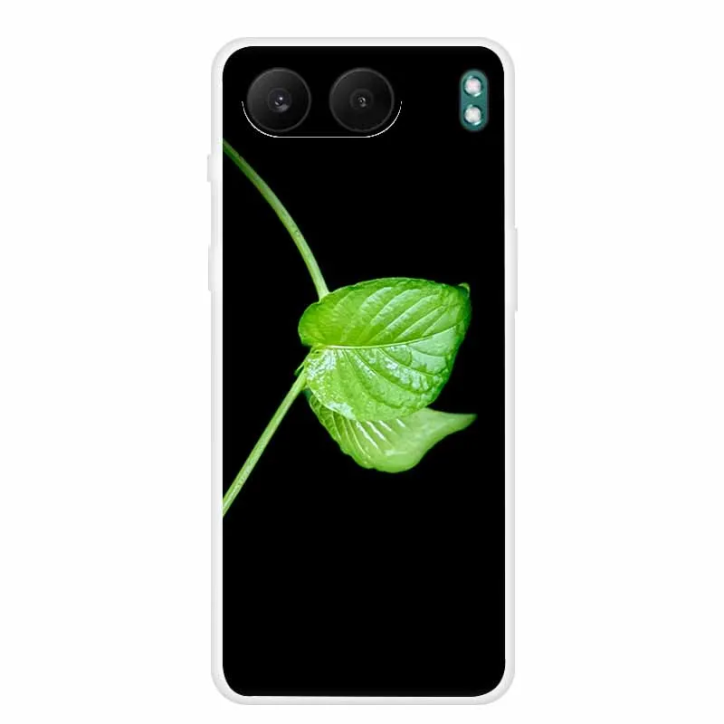 Clear Silicone Case with Landscape Flower Design - Soft TPU Back Cover