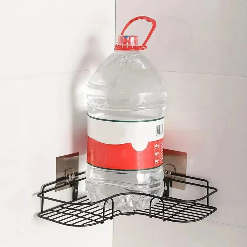 Bathroom Shelf Makeup Storage Organizer Aluminum Alloy Shampoo Rack Shower Shelf Bathroom Accessories No Drill Wall Shelf 4