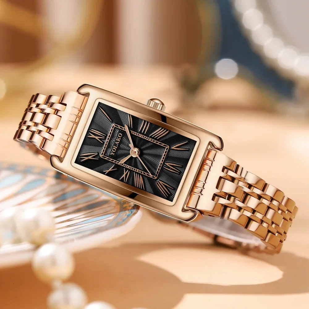 Luxury Casual Fashion Women Quartz Watch Stainless Steel Strap Wristwatch Relojes Para Mujer Ladies Dropshipping