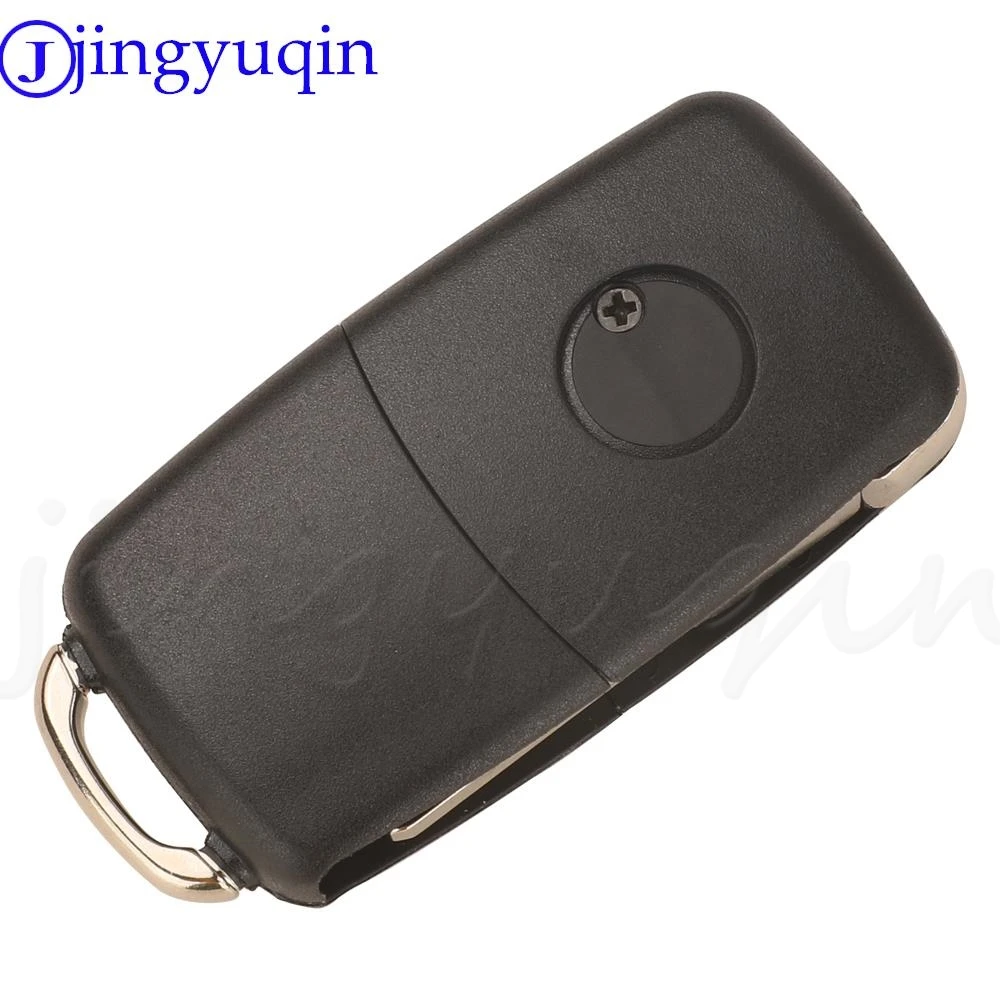 Jingyuqin 3-Button Remote Flip Key Fob with 434MHz ID48 Chip