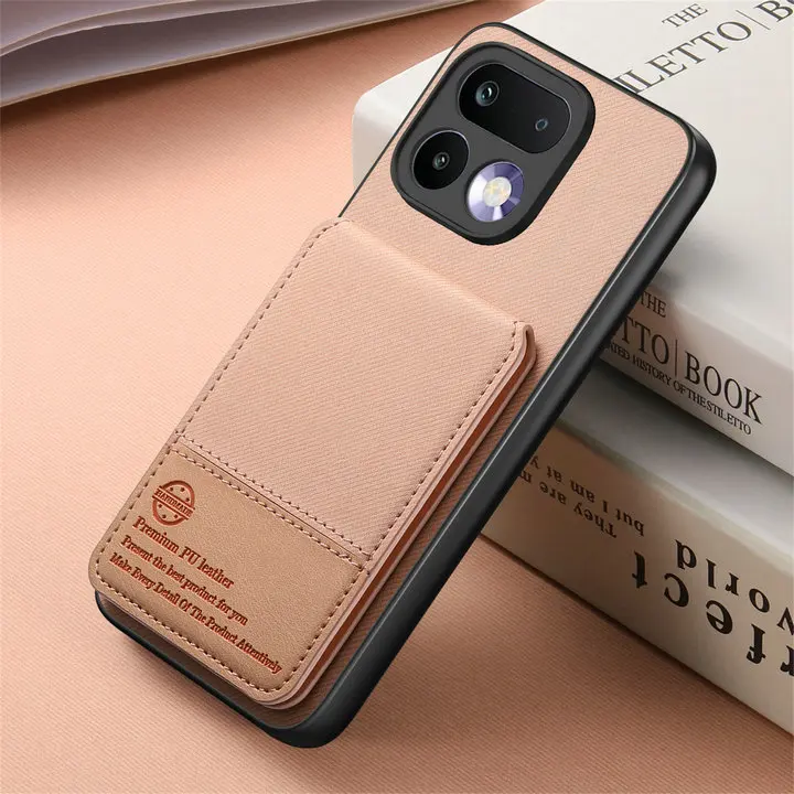 Premium RFID Leather Wallet Card Holder Case with Stand Feature
