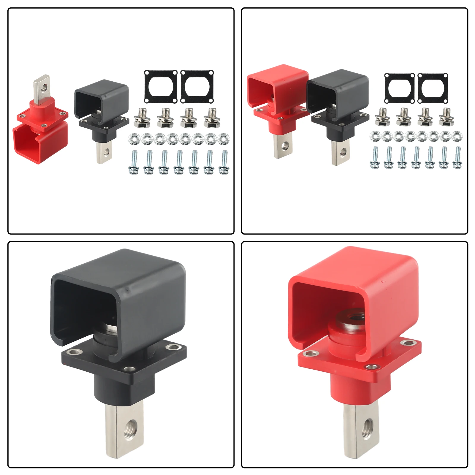 

Durable Binding Posts Binding Posts Joint Material Copper Permanent Use Red+black Screw Fixed Terminal Blocks 200-250