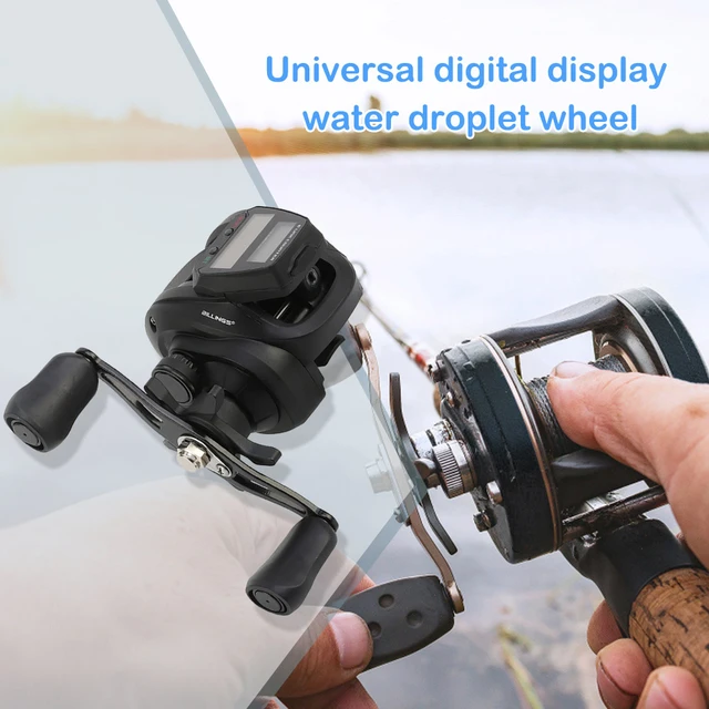 Baitcasting Reel with Line Counter Digital Display Counter Wheel Fishing  Gear Tackle for Saltwater Freshwater - AliExpress