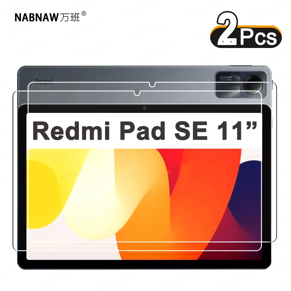 Protetor de Tela à Prova de Riscos Vidro Temperado Tablet Película Protetora Xiaomi Redmi Pad se 11 2023 Pcs hd