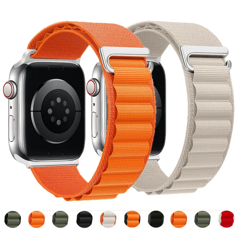 Alpine loop strap for Apple watch Ultra band 49mm 44mm 40mm 45mm 41mm 42mm 38mm 40 44 45 mm bracelet iWatch series 7 6 5 3 se 8