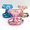 Cute Printed Dog Harness Leash Set Soft Mesh Pet Puppy Cat Harness Adjustable Walking Lead For Small Medium Dogs Cats Chihuahua 2