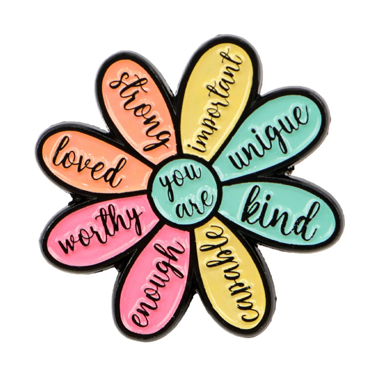 Speak For Those Less Fortunate Heart Enamel Pin - Inspirational Quote Lapel Pin Brooch