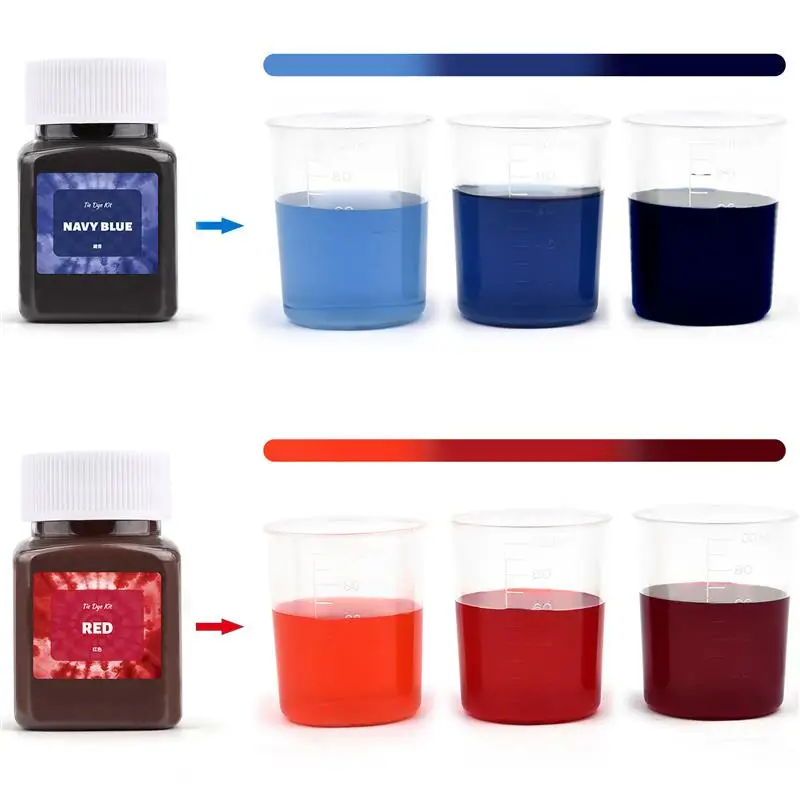 Fabric Tie Dye Powder 50ml Bottle Cotton Nylon Clothes Tie Dyeing