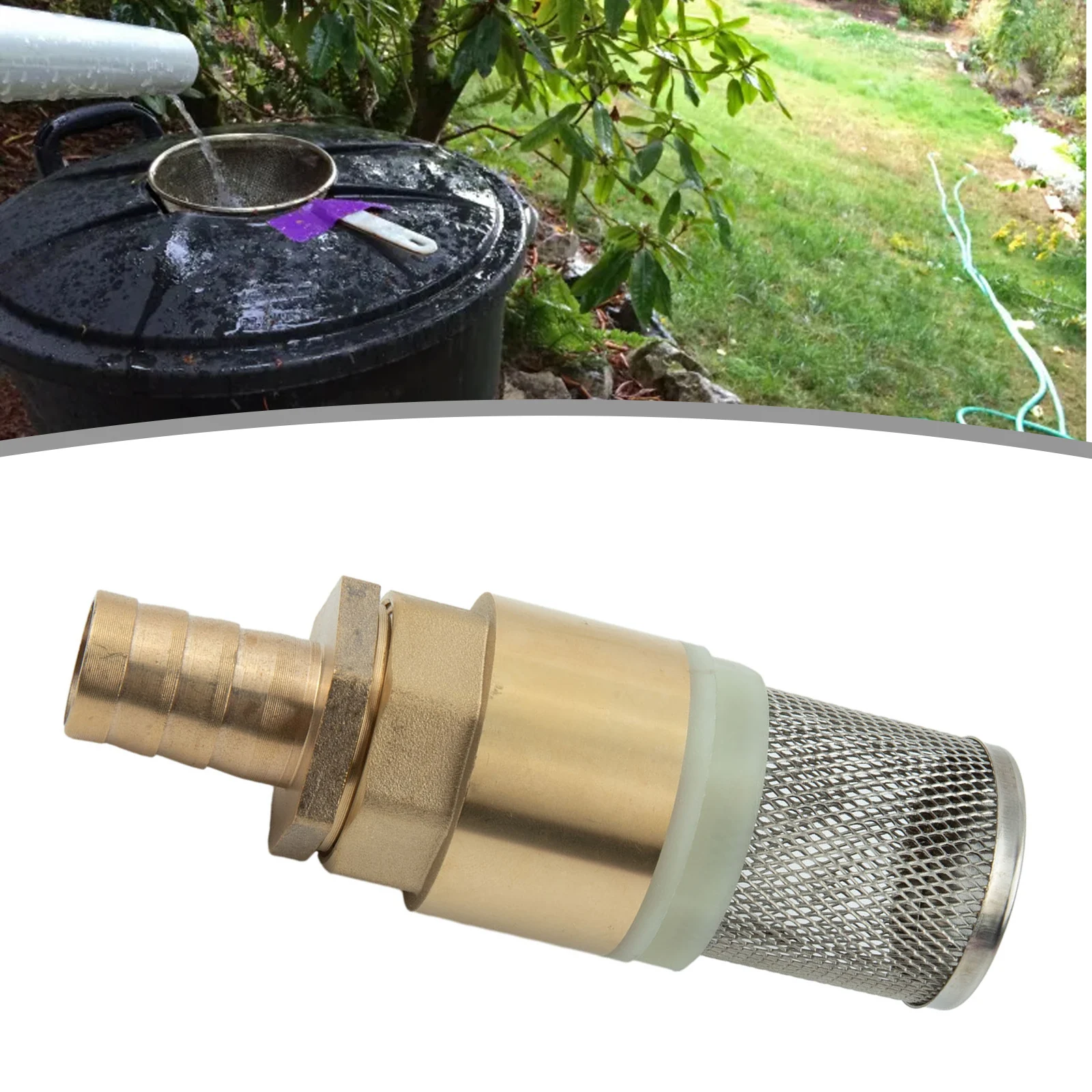 

Non-Return Valve Suction Strainer Foot Valve Hose Connection 19 25 For Agricultural Irrigation Garden Pond Pool