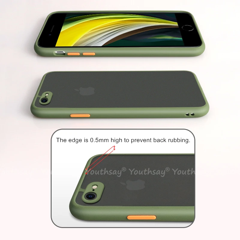 Sleek Silicone Matte Rubber Translucent Phone Case Cover