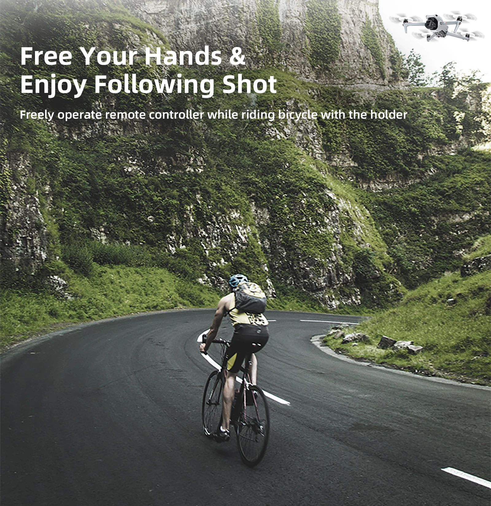 DJI RC2 용 원격 제어 자전거 클립 DJI Mini 4 Pro/DJI Air 3 조종기 드론 액세서리 용 자전거 브래킷 홀더 클램프