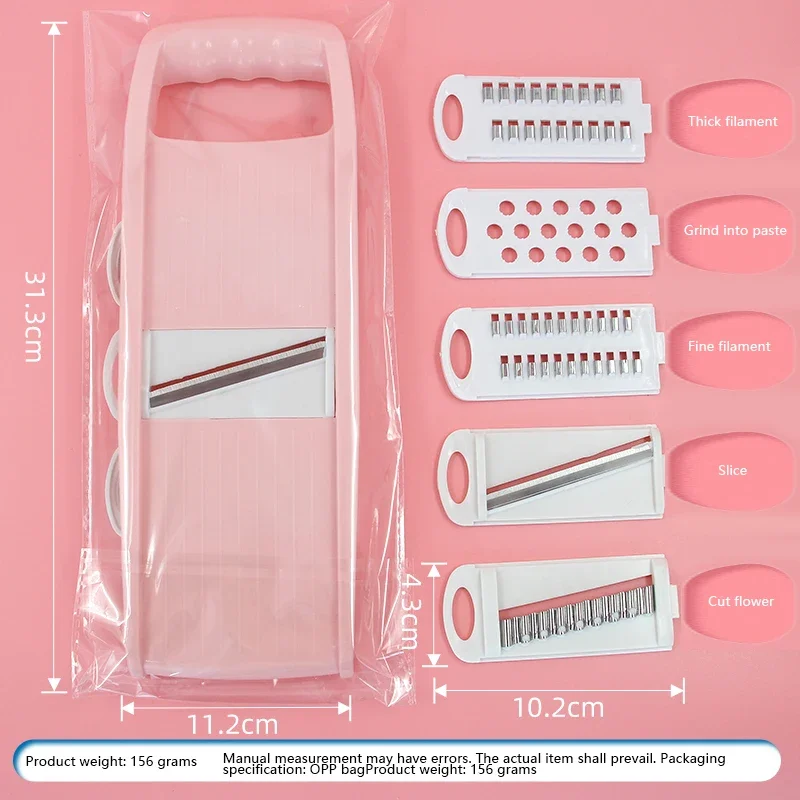 5 in 1 Multi-Functional Vegetable Chopper Onion Chopper Food Chopper Kitchen Mandoline Slicer Veggie Dicer Cutter