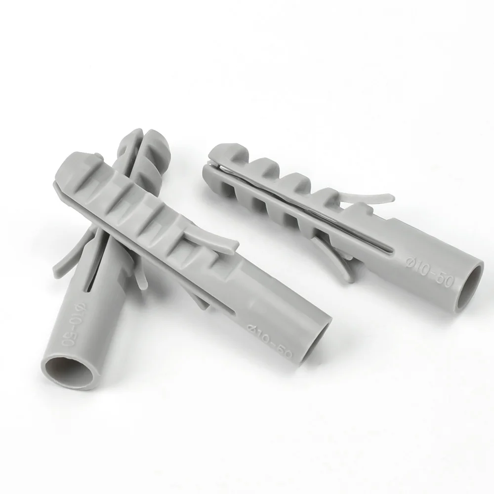 Plastic Wall Anchor Grey Plastic Expansion Tube Wall Plug