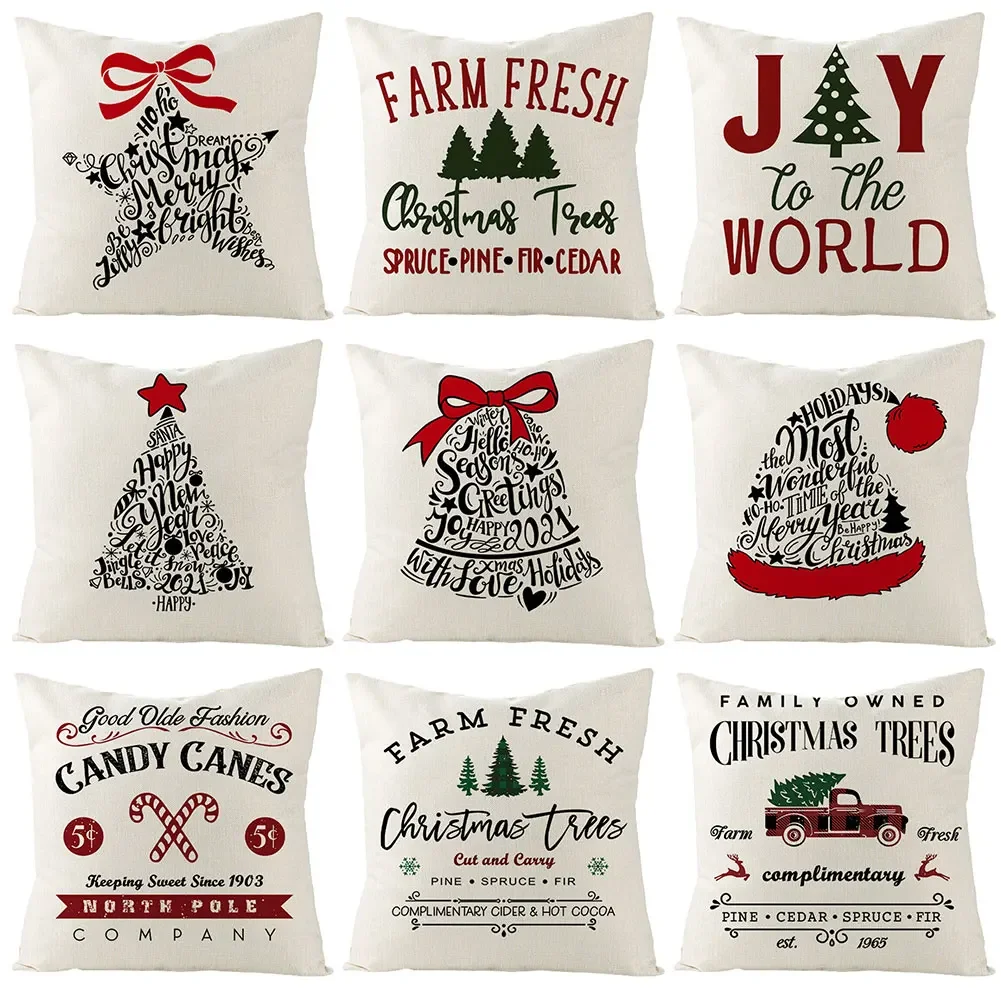 

Декоративная подушка из хлопка и льна, 45 х45 см