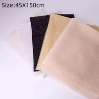 New 45cmX150cm Mesh Sparkle Fabric Soft DIY Sewing Sparkle Tulle Fabric Glitter Sequin Solid Color Decoration Material 6