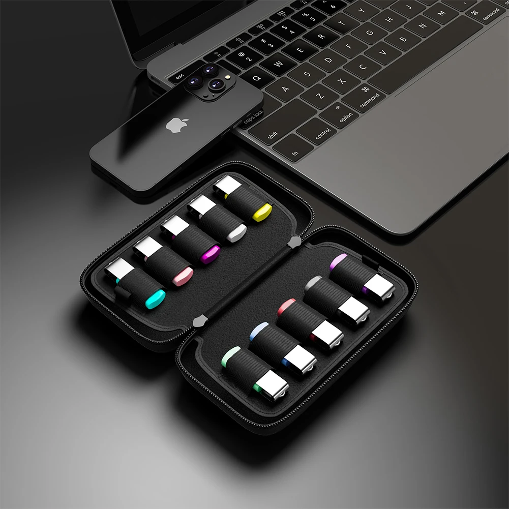 USB Flash Drive Case usb flash drive case electronic accessories case digital accessories bag electronics travel organizer Dustproof Thumb Drive Holder Organizer Waterproof USB Flash Storage Bag