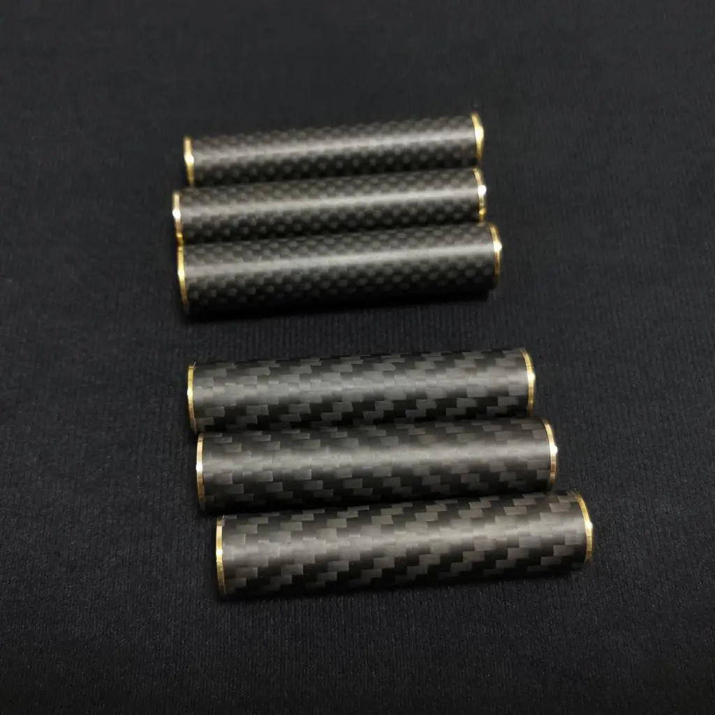 EDC Fidget Toys Stress Relief For Adults Magnetic Metal Carbon Fiber Three-section Stick Rotating Creative Gift 5
