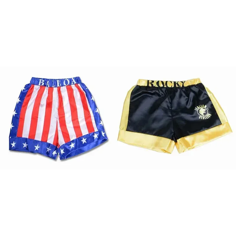 Cosplay Nuovi Bambini Ragazzo Ragazze Rosso Nero Rocky Balboa Boxer costume Vestiti con Pantaloncini Film Boxe Veste per Kid Party Carni72 - immagine 6