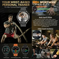 Nouveau GPS cartes hors ligne montre intelligente 1.43 "AMOLED militaire sport Smartwatch 4GB mémoire lecteur vidéo 30m natation Bracelet étanche 5