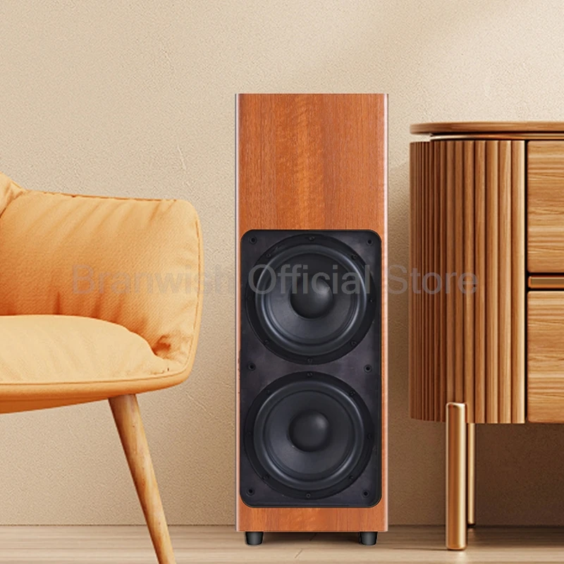 Double 8 Inch HiFi Speaker Wooden Active/Passive Subwoofer Home Theater Audio Hight Power Sound Box Enthusiast Home Cinema