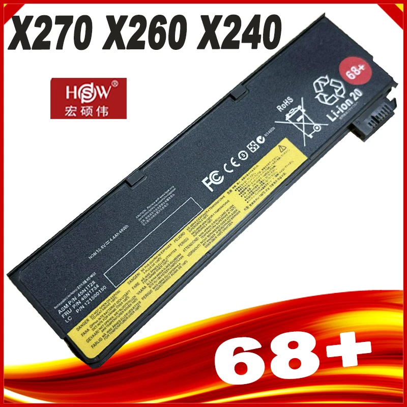 Bateria para Lenovo T440s Thinkpad T450 T550 X240 X250 X260 X270 68 +