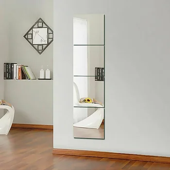 10pcs 10cm Self-Adhesive Mirror Wall Tiles 5