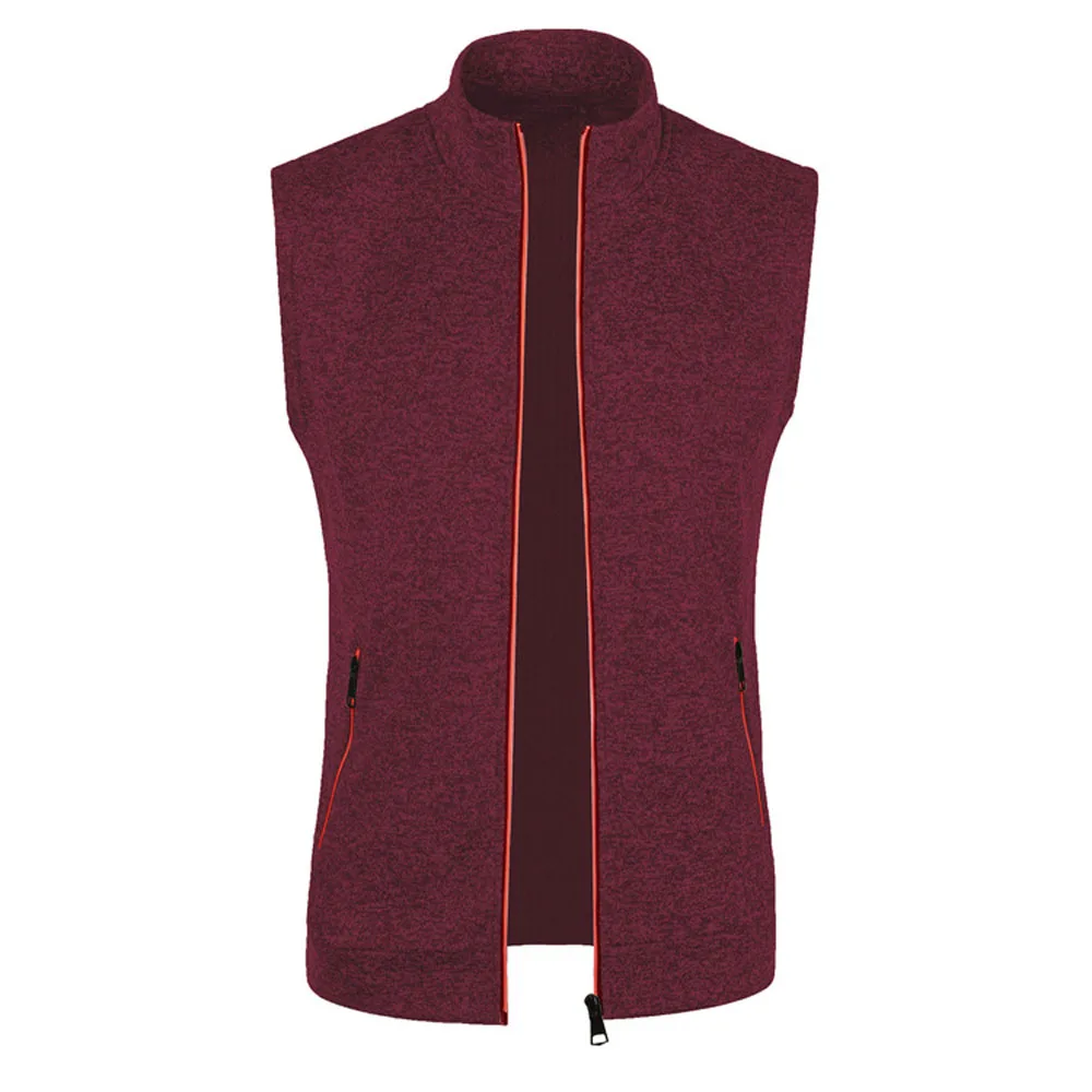 Men Thin Knitted Sleeveless Cardigan Waistcoat