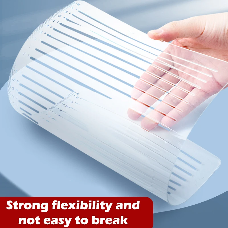 Transparent Ruler Template For Writing Straight Lines Transparent Ruler Writing Tool Geometric Template ruler set drawing ruler straight ruler plastic ruler