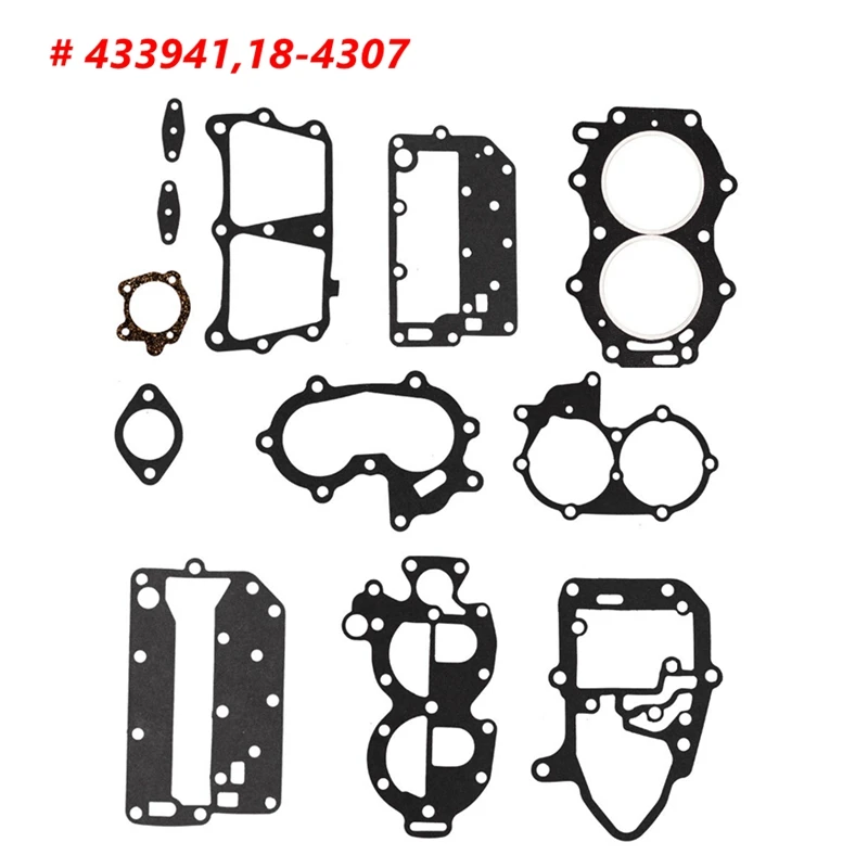 Gasket Kit Powerhead For Johnson/Evinrude 25/35hp 2cyl X-Ref# 433941 18-4307