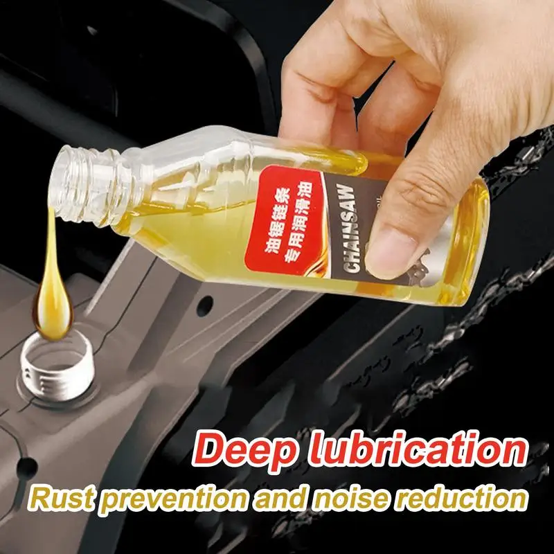 100ml Chain Oil For Chain Saw Noise Reduction Saw Oil Lubricant Rustproof Protection Lube Maintenance Tool chain saw oil