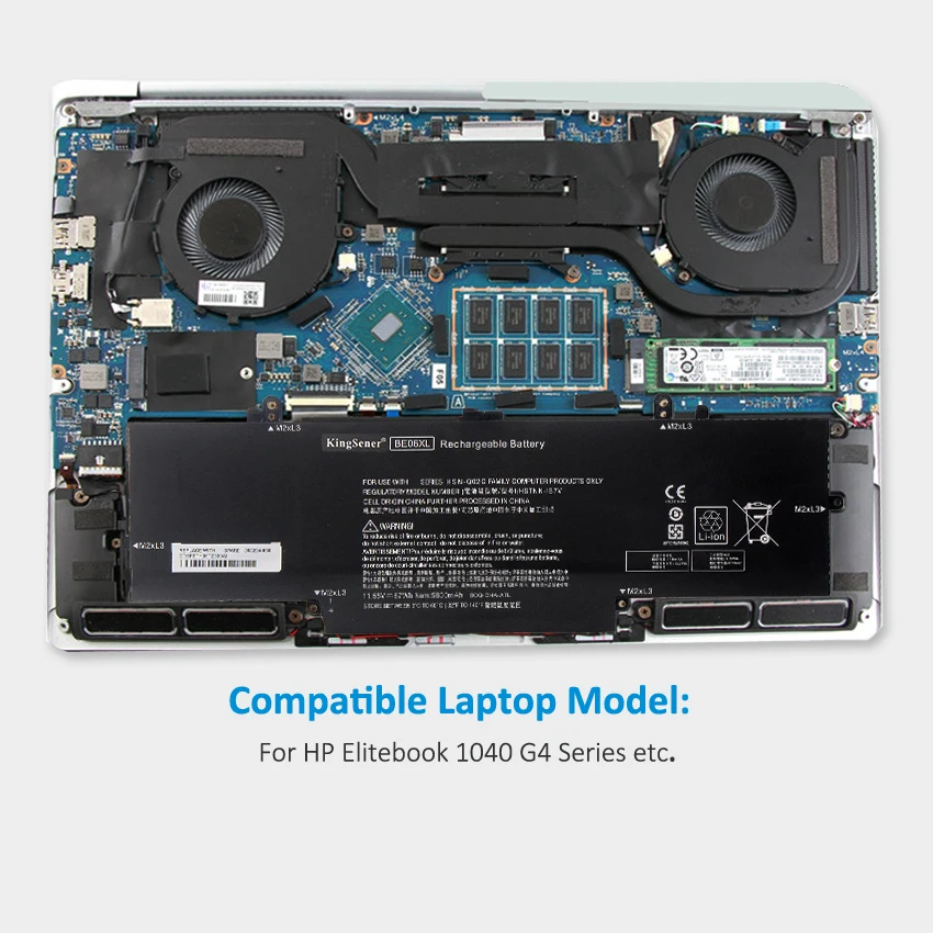 Kingsener Be06xl Bateria do Portátil para hp Elitebook Folio 1040 g4 Hstnn-ib7v Hstnn-db7y 67wh 9180451c1 918045-171 918180855 - Imagem 4