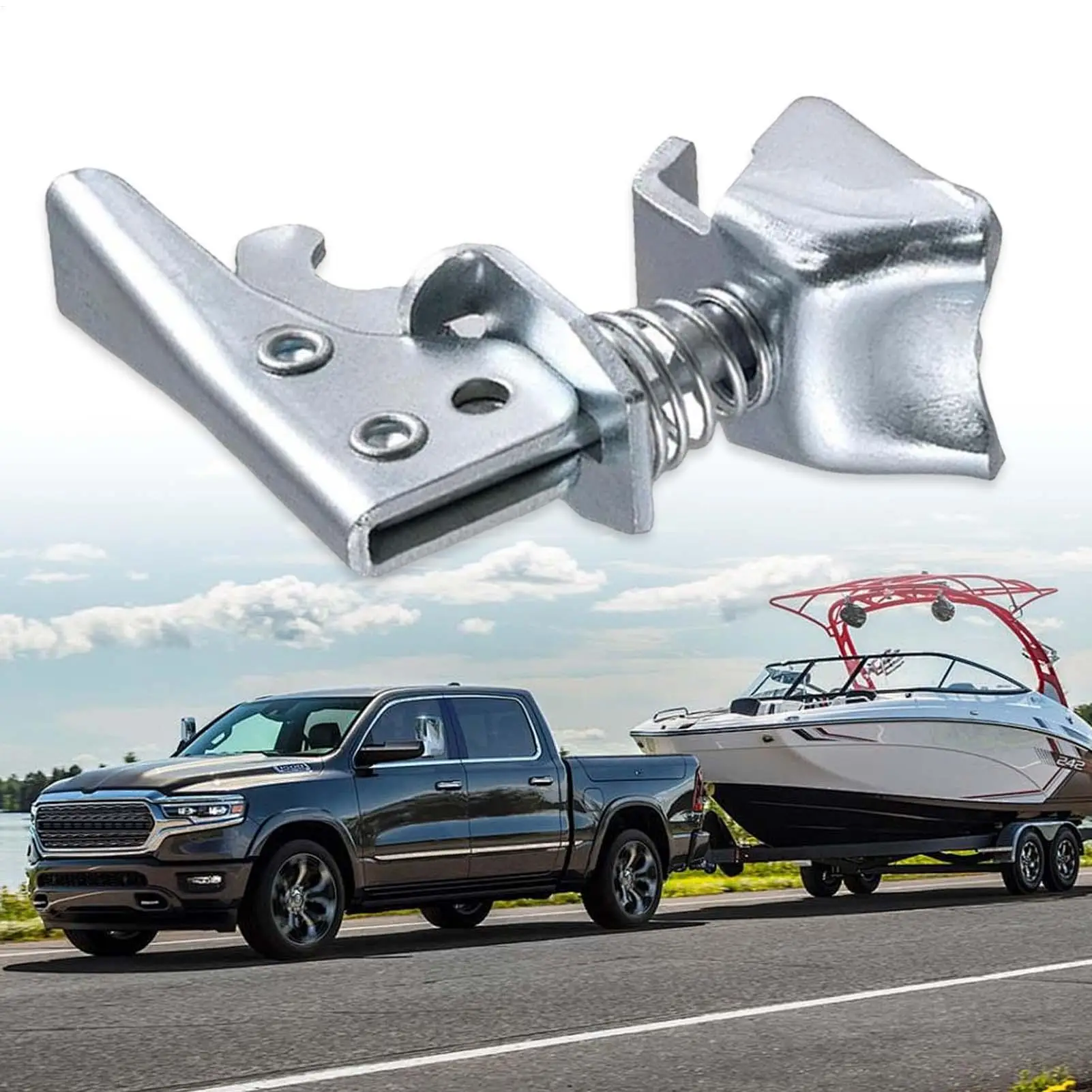 Hitch Coupler 2 Inch Heavy-Duty Quick-Release Safe Safe Coupler Latch For Daily Maintenance Outdoor Garage Automotive