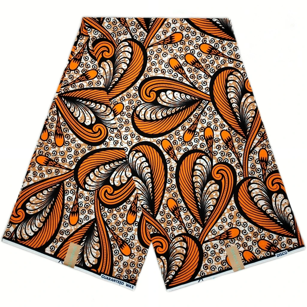 100% Cotton Ankara African Fabric Kente Disco Real Wax Fabric Nigeria Ghana Style Tissu Sewing Dress Craft DIY 6