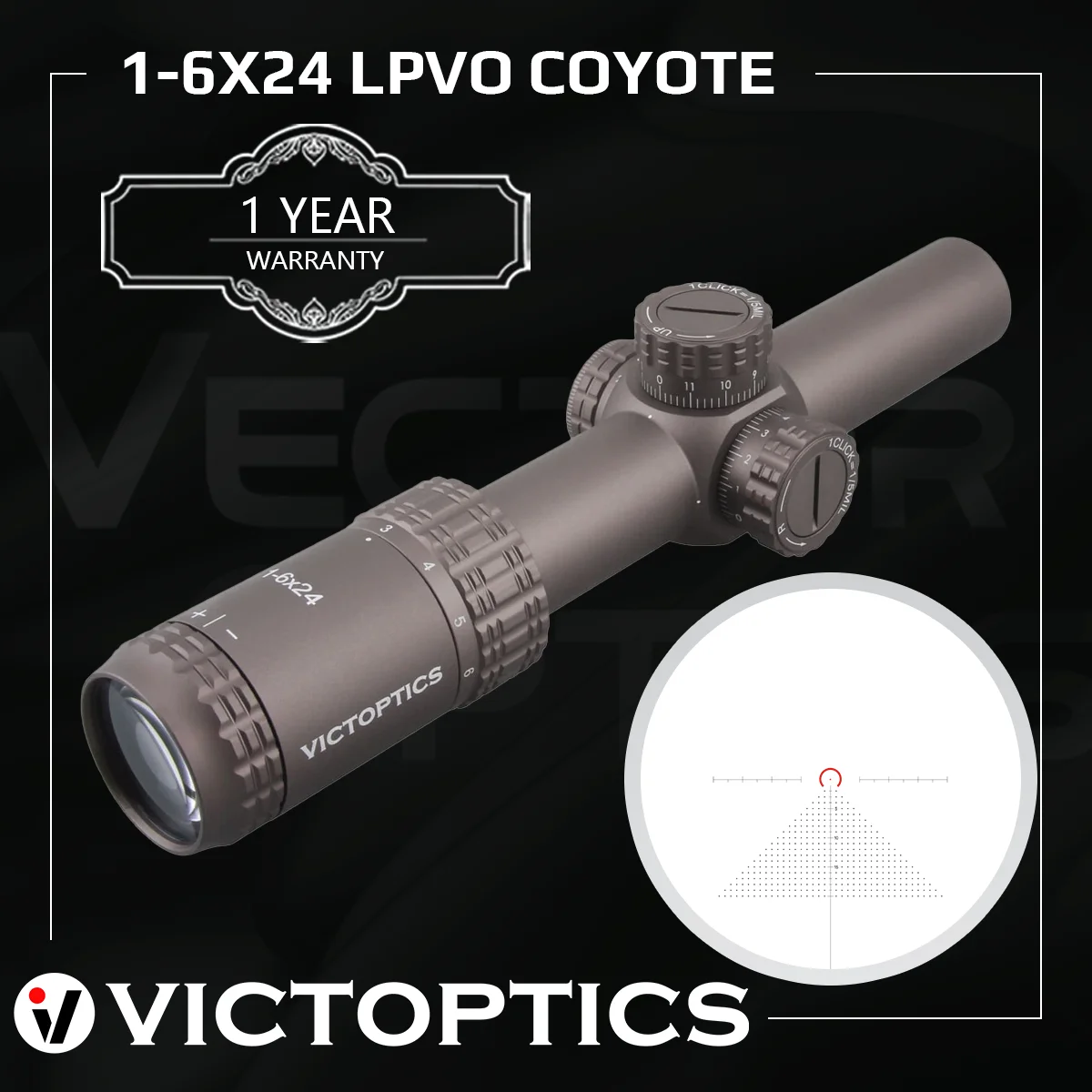 VictOptics1-6x24 hunting rifle scopes LPVO Collimator vector optics official