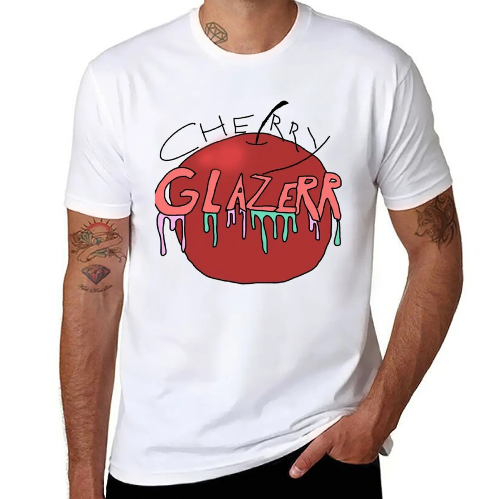 

New Cherry Glazerr T-Shirt summer tops aesthetic clothes plus size tops cute clothes men t shirt