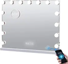 

10X LED Makeup Mirror With Light Ladies Makeup Lamp Desktop Vanity Mirror Smart Cosmetic Mirrors Women Gifts Bathroom mirrors