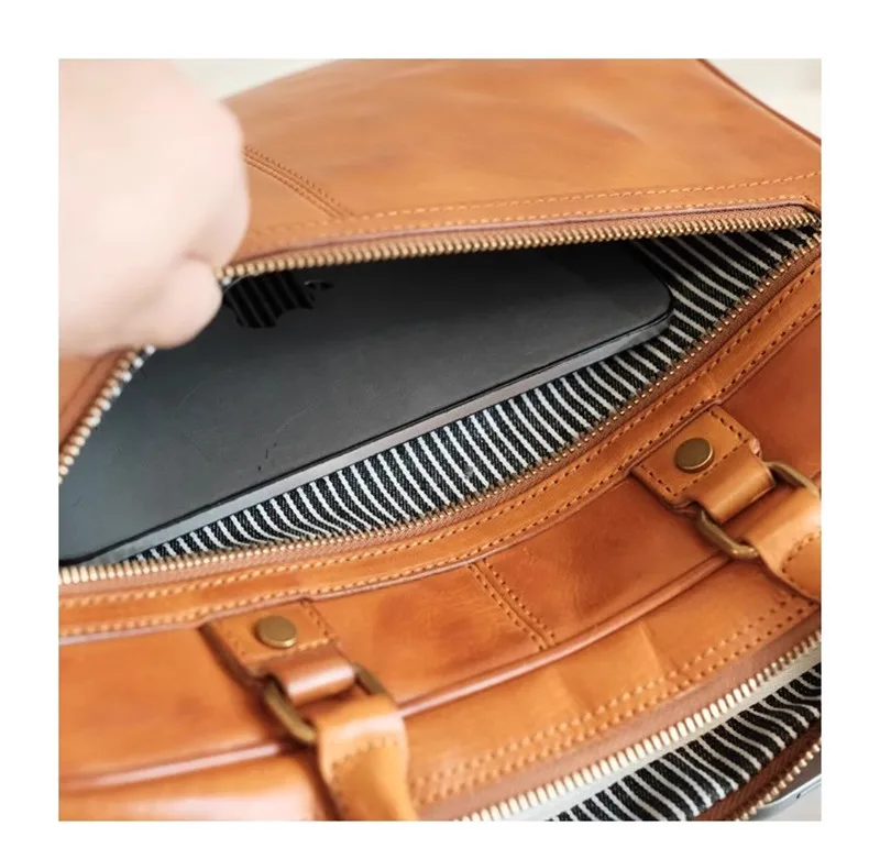 PNDME Business-Mode Luxus echtes Leder Herren Damen Aktentasche Vintage Designer echtes Rindsleder weibliche Arbeit Laptop Handtasche – Detail 27