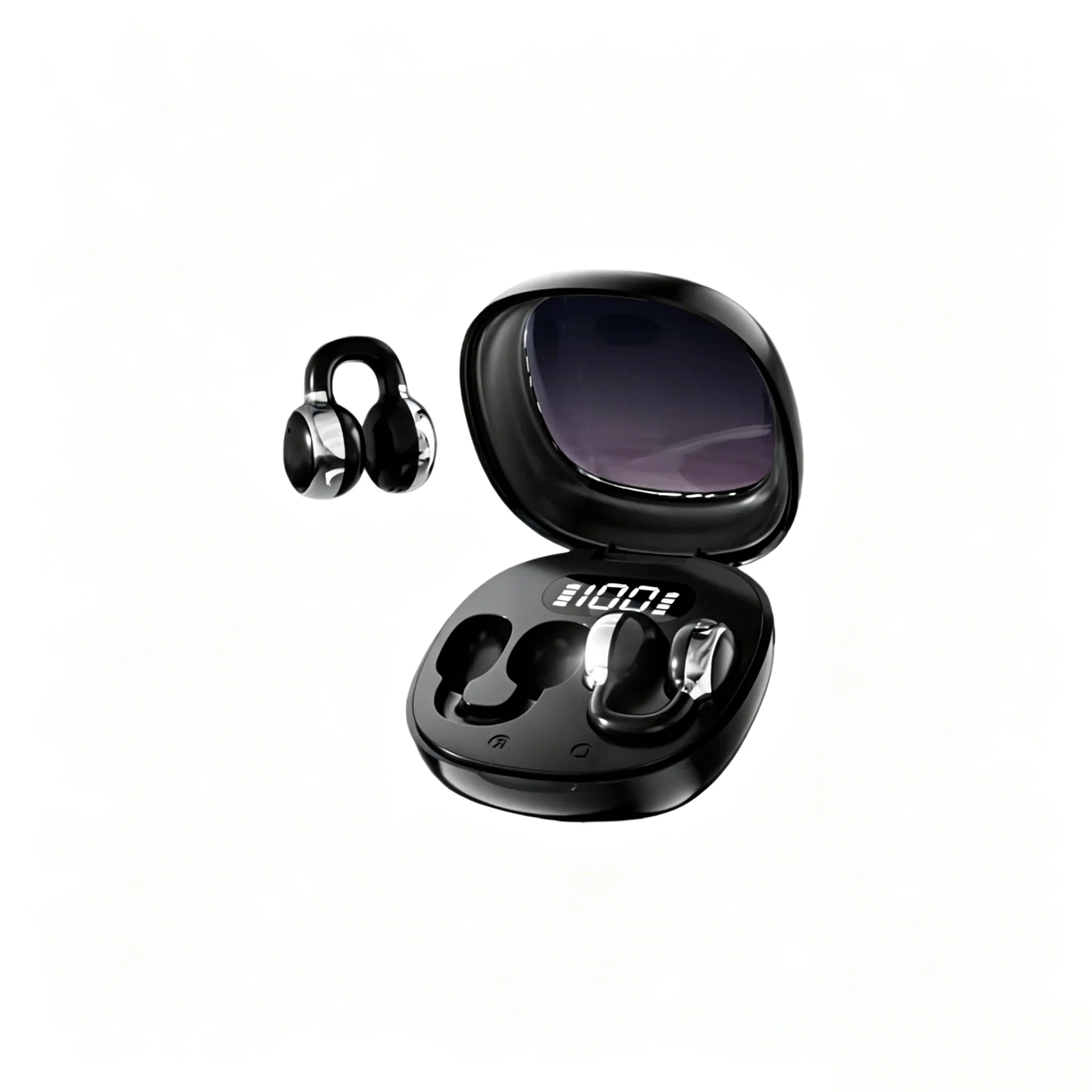 Wireless Ear Clip Bluetooth Headphones With Hifi Panoramic Audio_voghion.com