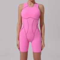 Yoga Jumpsuit Summer Short Sleeveless Sports Wear Gym Fitness Sports Bodysuit Women Dance Running Workout Clothes Yoga Jumpsuit - Image 3