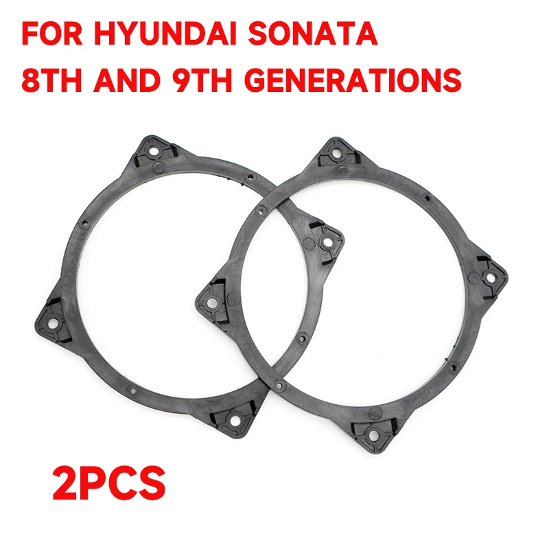 2pcs Car 6.5" Sub Woofer Audio Speaker Mount 6.5" Horn Bracket Washer Pad Adapter For Hyundai Sonata 8 9th Generation