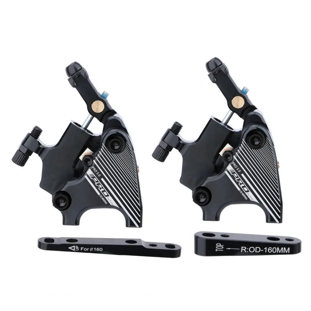 

4Pcs/Set Bike Brake Calipers Low Noise Double Piston Drive Precision Machining CNC Process Bike Flat Mount Caliper for MTB