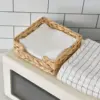 Water Hyacinth Napkin Holder 7" Woven Servilletero For Table Wicker Napkin Baskets For Cocktail Paper Napkins Napkin Tray holder 3