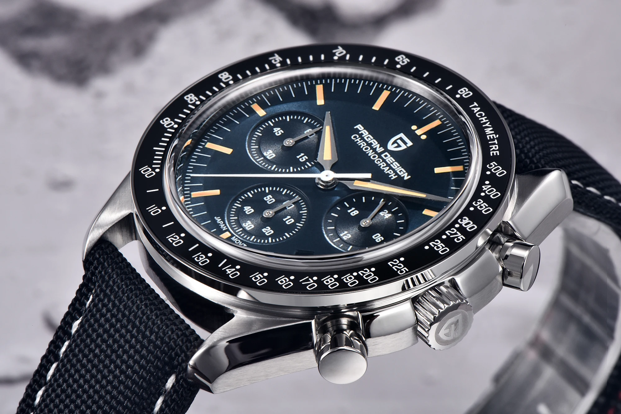 PAGANI DESIGN Moon Watch - Bezel and Crystal