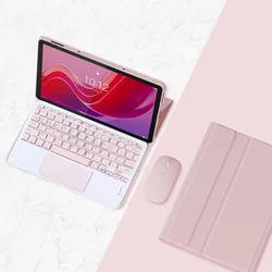 Premium Bluetooth Keyboard Case with Protective Cover - Tab M11 11inch (Pink D)