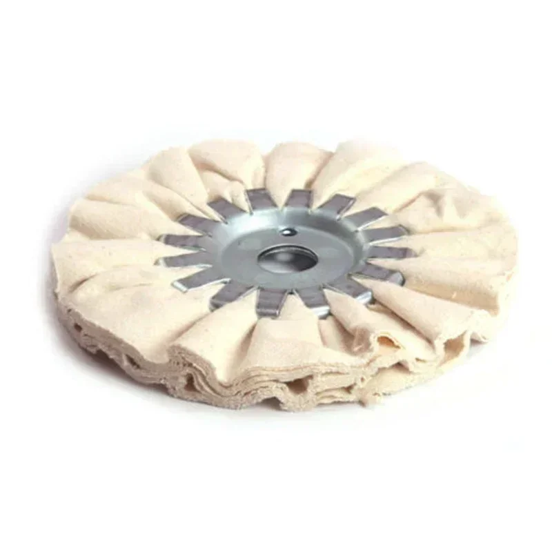 Polishing Wheel Disc Hiqalty 5inch Airway ing Grinding Wheel White Cotton 125*16mm Metal Polishing Abrasive Wheels For Power-operated Grinders