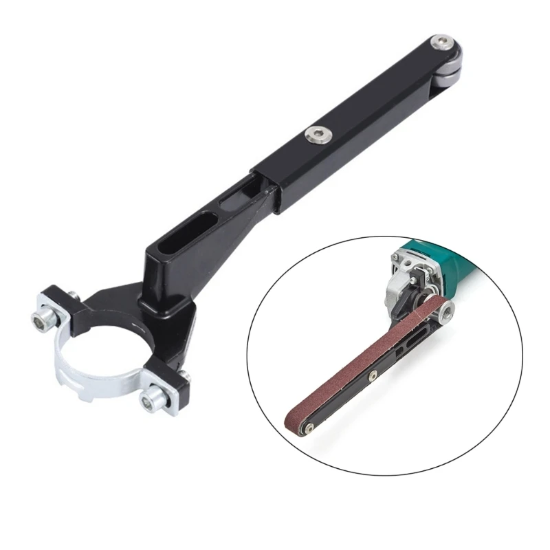 Electric Belt Grinder Belt Sander Attachment Angled Grinder Modified Sand Machine Pipe Sander Polisher M4YD