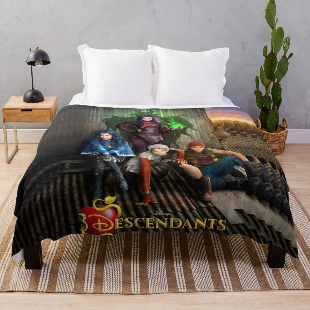 

Descendants TV Show D3 Throw Blanket Furry Decorative Sofas Sleeping Bag Blankets